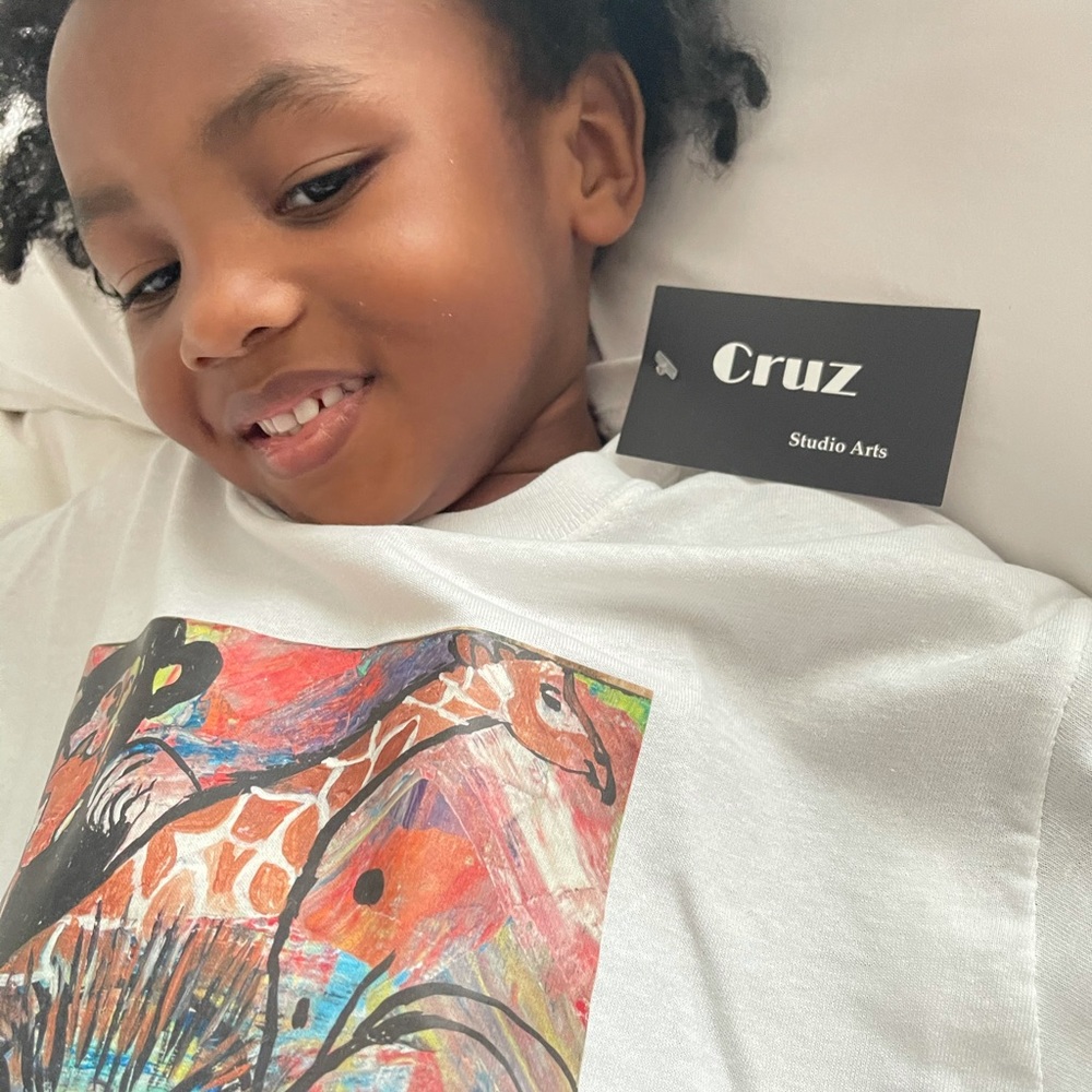 Boys  tee shirt art designed by Cruz Studio Arts.